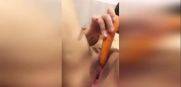  Asian girl masturbates to a strong pussy orgasm